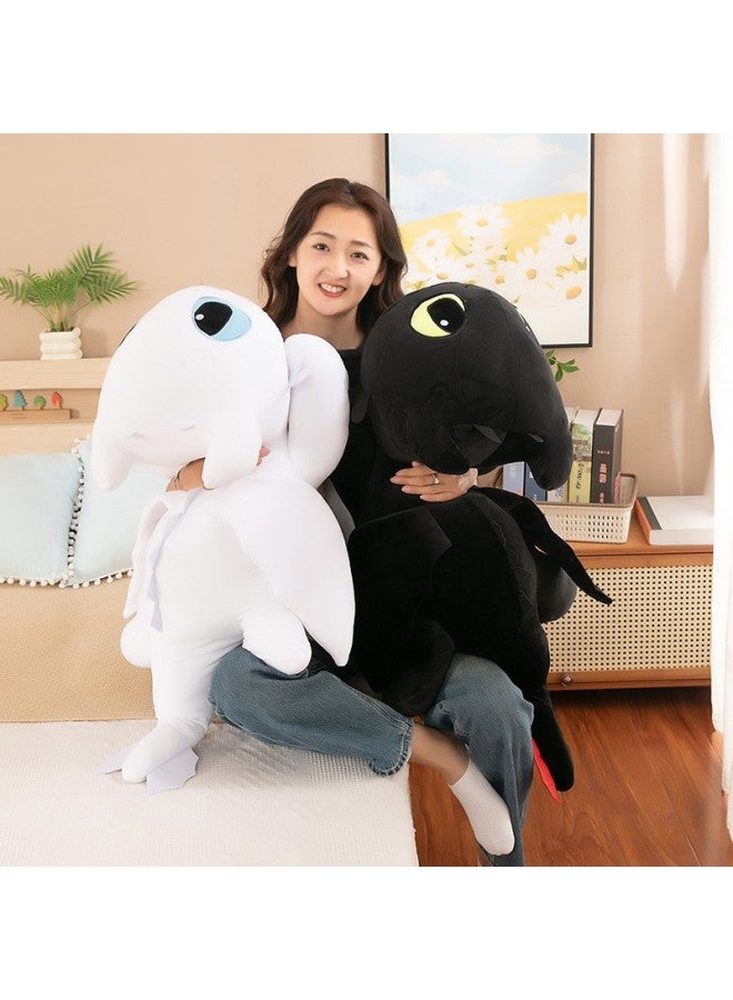 Toe-free Little Dragon Plush Toy Doll Dragon Taming Master Cute Doll Soft And Comfortable Gift Wholesale-Color:Black-Height:100cm - Image 5