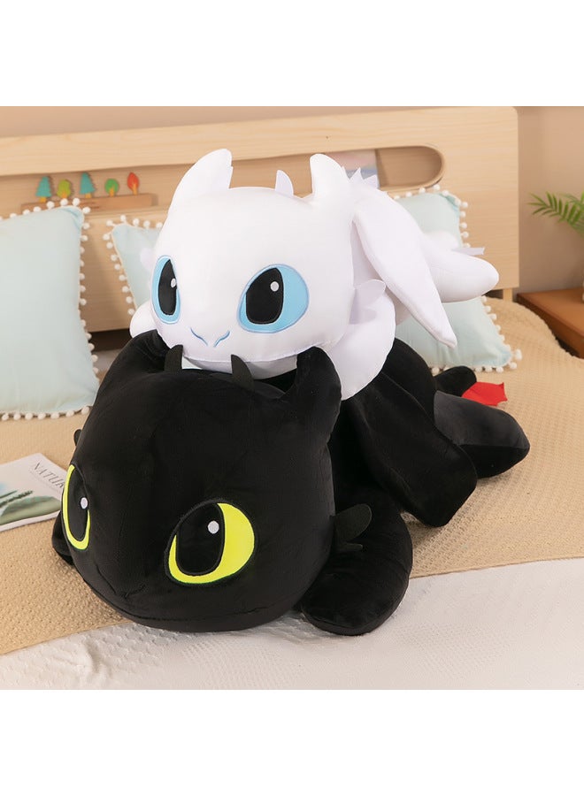 Toe-free Little Dragon Plush Toy Doll Dragon Taming Master Cute Doll Soft And Comfortable Gift Wholesale-Color:Black-Height:100cm - Image 2
