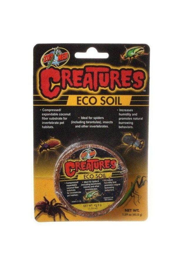 زوو ميد مجموعة من 3 عبوات من تربة Creatures Eco Soil من Zoo Med، 1.59 أونصة لكل منها، ركيزة من ألياف جوز الهند لموائل الحيوانات اللافقارية