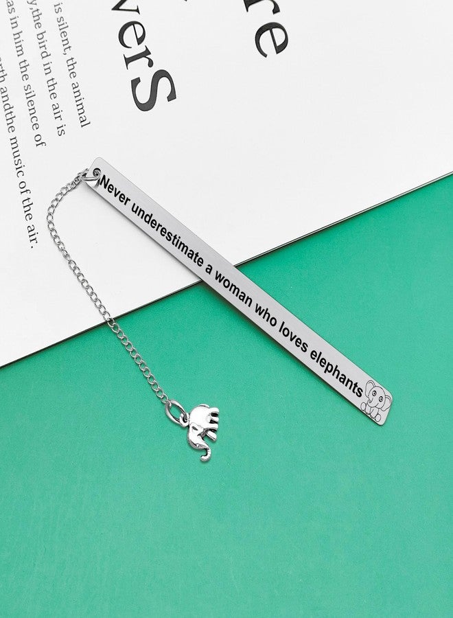 Baipilu Lucky Elephant Bookmark Inspirational Birthday Gifts for Women Elephant Lover Gifts Motivational Bookmark for Women Animal Lovers Mothers Day Valentines Day Birthday Present - Image 3