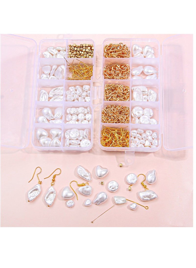Excefore Beads Kit for Bracelet Making, Complete Jewelry Making Supplies Set with Charms, Crystal Beads, and String, Perfect for Adults and Girls Crafting Beautiful Bracelets, 420 Pcs - Image 2