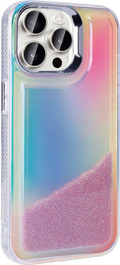 FUJİMAX FUJIMAX Apple iPhone 14 Pro Case Airbag Colorful Back Surface Bead Design Zore Sand Cover  - Image 2