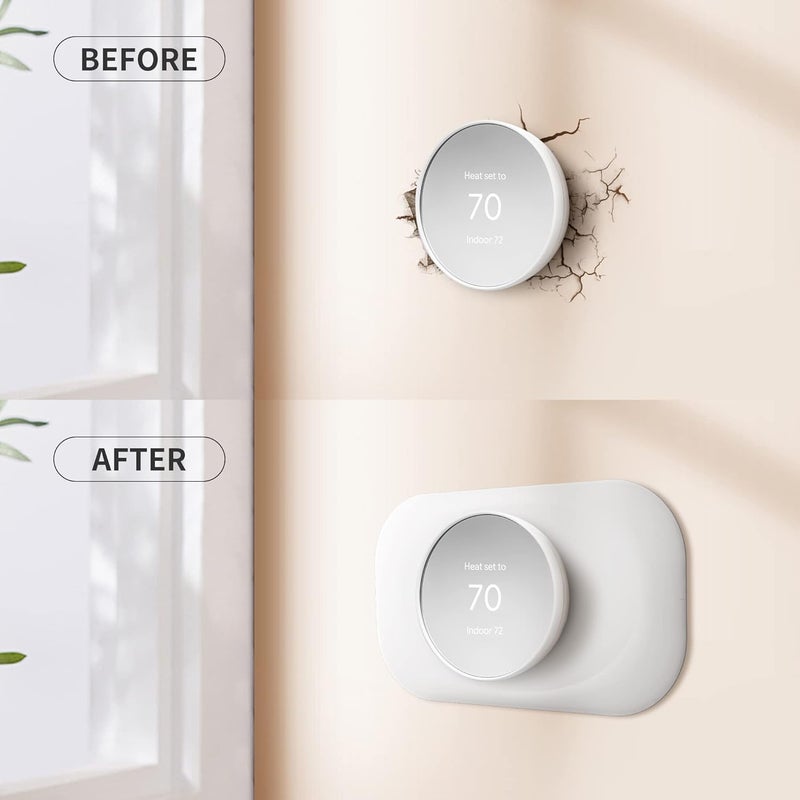 Petrichor Nest Thermostat Trim Kit Compatible with Google Nest Thermostat 2020 Easy to Install Snow - Image 3