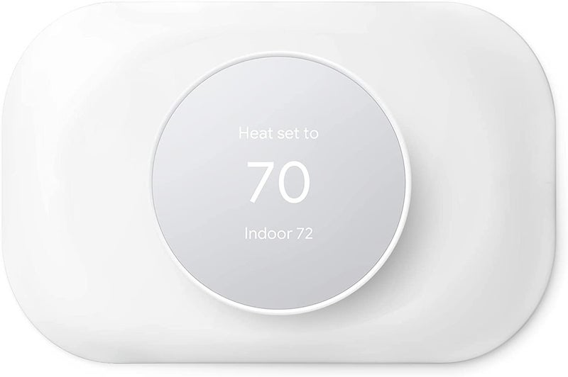 Petrichor Nest Thermostat Trim Kit Compatible with Google Nest Thermostat 2020 Easy to Install Snow - Image 1