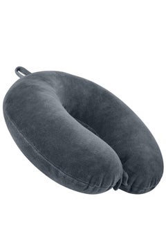 Vibgyor Vibes Vibgyor Vibes U Shaped Travel Neck Pillow Combo with Eye Mask for Travel in Airplane Flight/Car/Train for Sleeping,Comfortable Head Rest Neck Support | Lightweight for Men and Women (Grey)  - Image 2