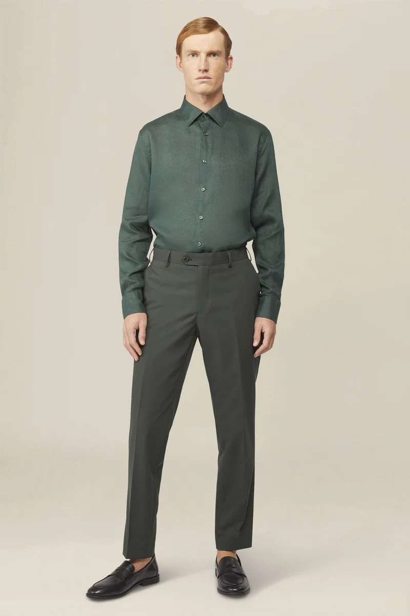 Doppelganger Men's casual shirt - Forest Green