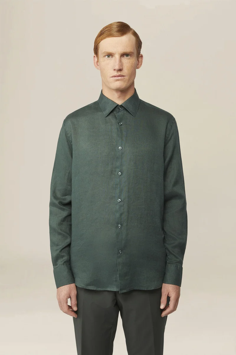 Doppelganger Men's casual shirt - Forest Green