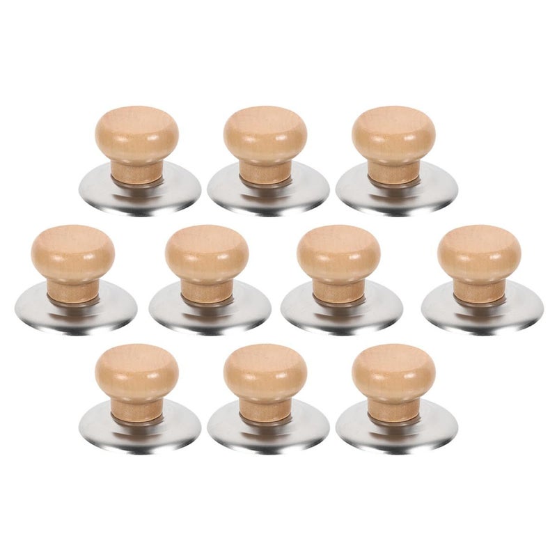 Wooden Pot Lid Knobs 10pcs Replacement Handles for Pan and Kettle Covers Sturdy Kitchen Grip - Image 2