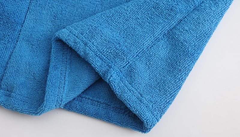FunnyPaja Kids Soft Towel Hooded Robe Cotton Bathrobe for Boys 5-16 Years Blue 13-14 Years - Image 5