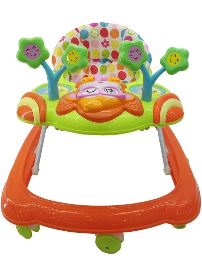 يونايتد مشاية أطفال بتصميم رائع مع موسيقى، لون أخضر