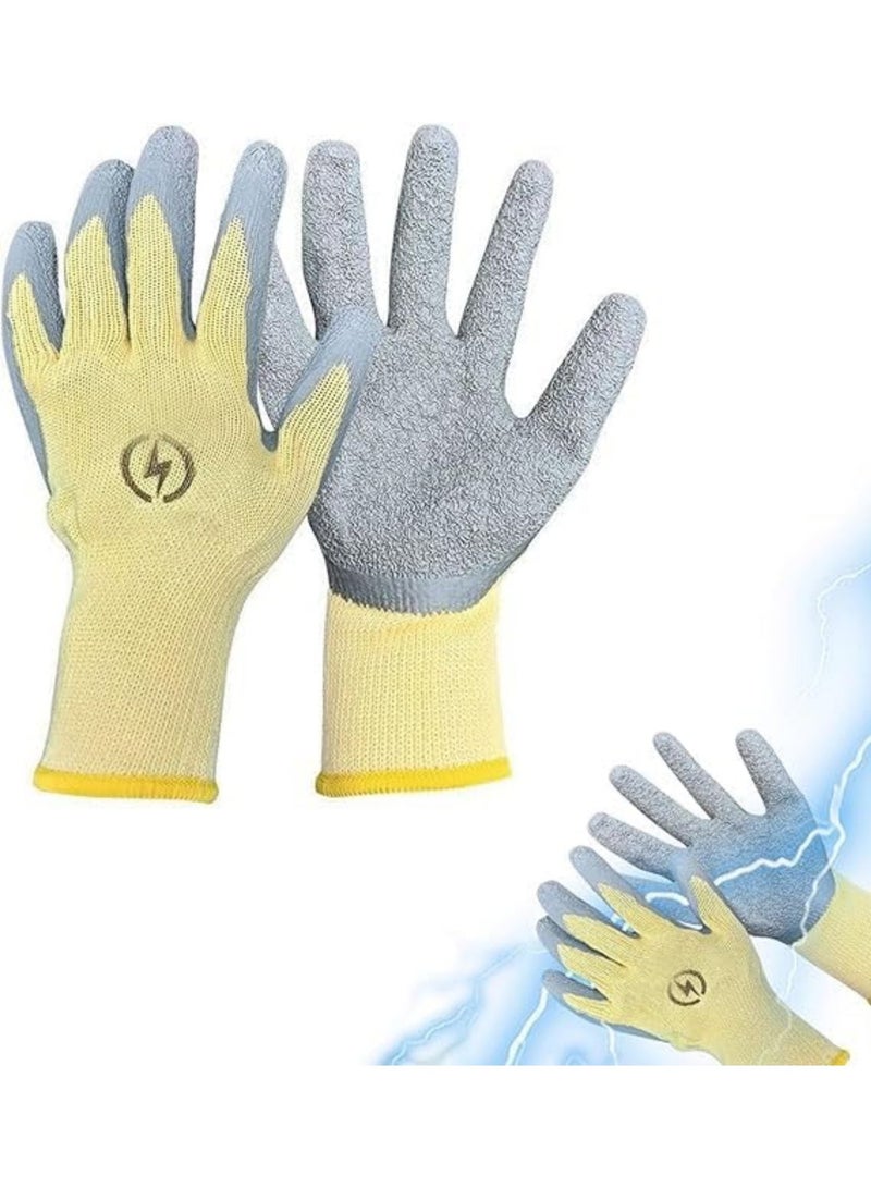KASTWAVE Insulated Electrical Gloves - 400v High Voltage Resistance, Flame Retardant Work Gloves for Electricians, Rubber Non-Slip Design, Shock & Cut Protection, Perfect for Electrical Men's Gifts - Image 2