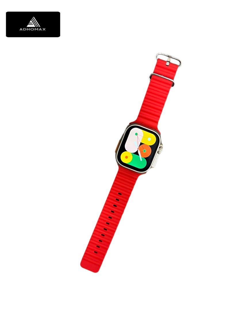 adhomax New T900 Ultra 2 smart watch Elegant Design 2.2" NFC, infinite display, Fitness Tracker, Heart Rate, Bluetooth, Wireless Charging, works with IOS and android, for men and women - Image 3