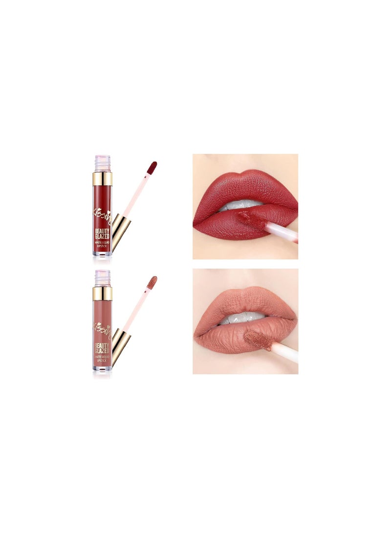 Mn 6-Piece Matte Liquid Lipgloss Multicolour - Image 3