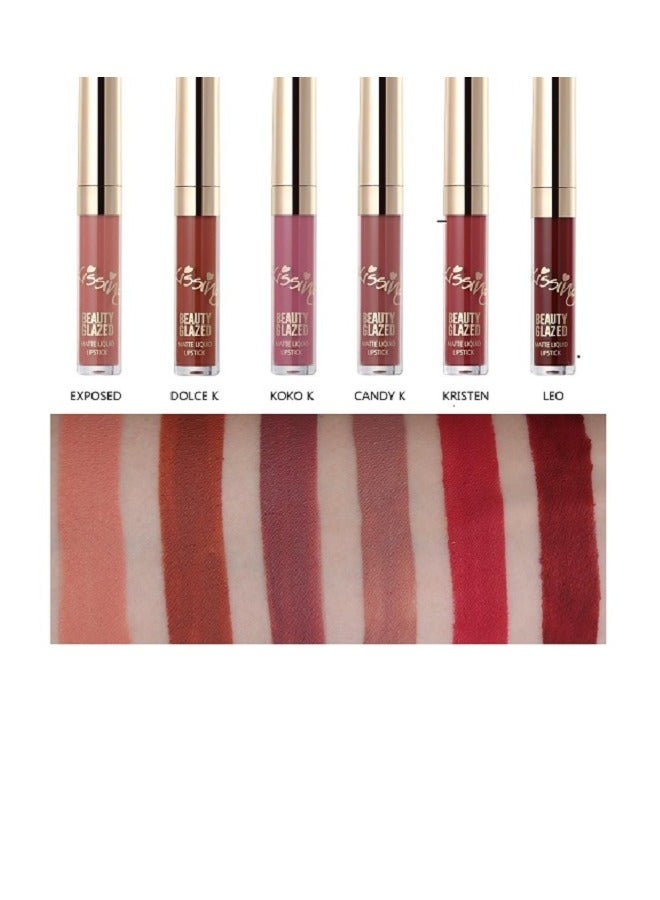 Mn 6-Piece Matte Liquid Lipgloss Multicolour - Image 2