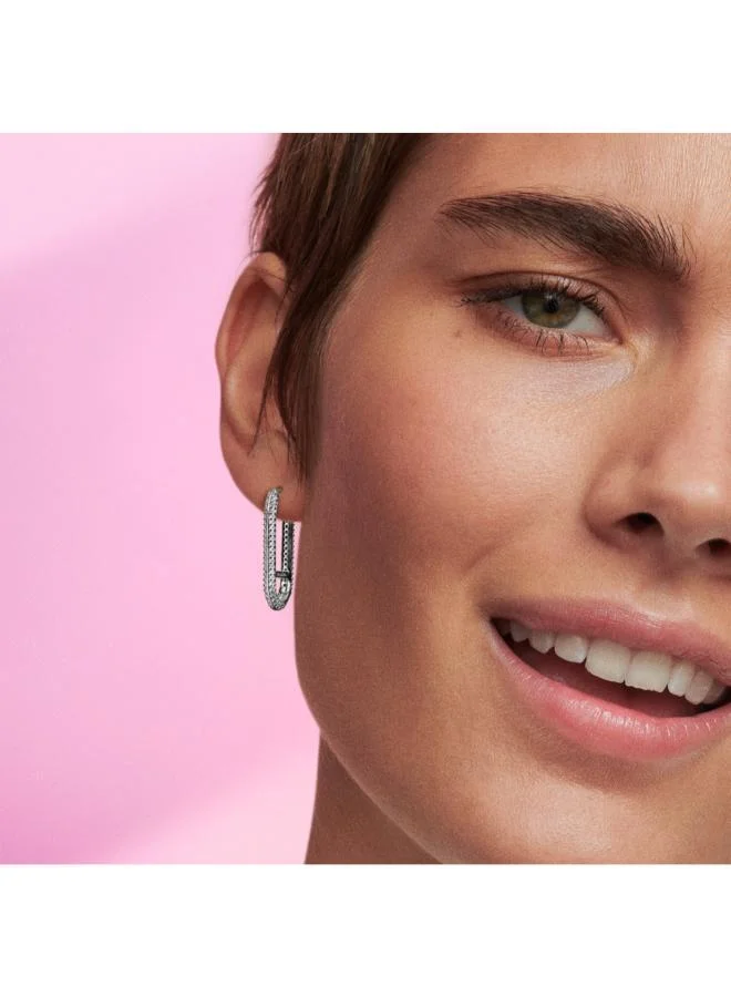 PANDORA Pandora ME Extended Pavé Link Single Earring