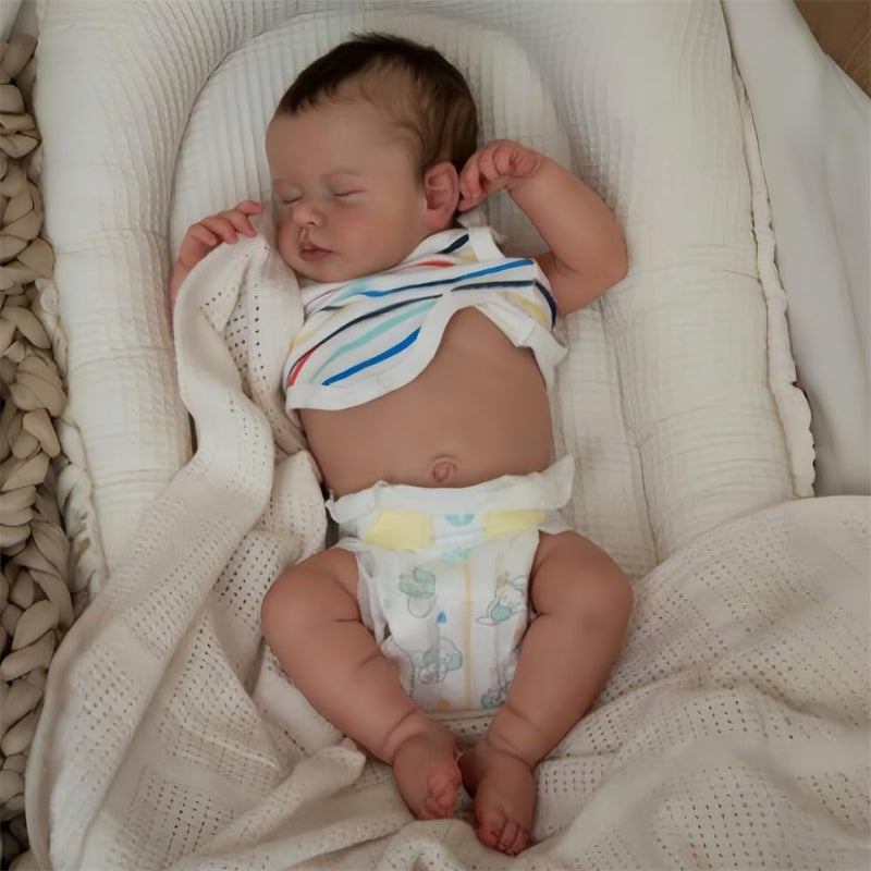 OYESY 20 Inch Lifelike Reborn Baby Dolls Girl Realistic Newborn Baby Full Body Soft Vinyl Real Life Dolls Toddler Baby Doll Birthday Festival Gift Set for Kids Age 3 - Image 3