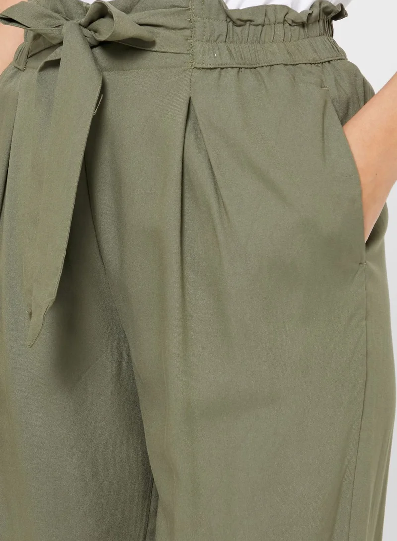 American Eagle Tie Hem Printed Jogger Pants
