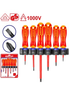 EMTOP 6 Pcs insulated screwdriver set 