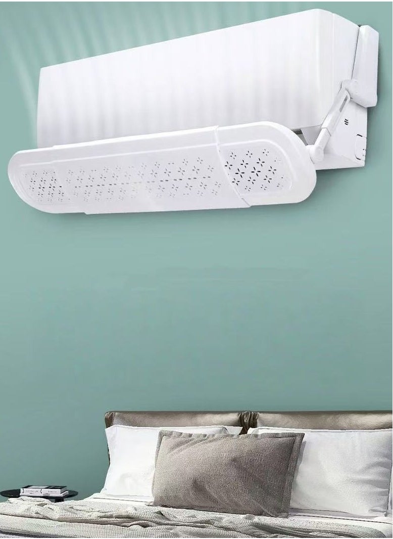 Generic Adjustable Air Conditioner Deflector PVC Air Flow Deflector with 180° Adjustable Ac Wind Deflector ,Air Conditioning Wind Shield Universal，Air Diverter Cover Anti-Wind Baffles for Home Office（18*76-106CM）MKS-159  - Image 3