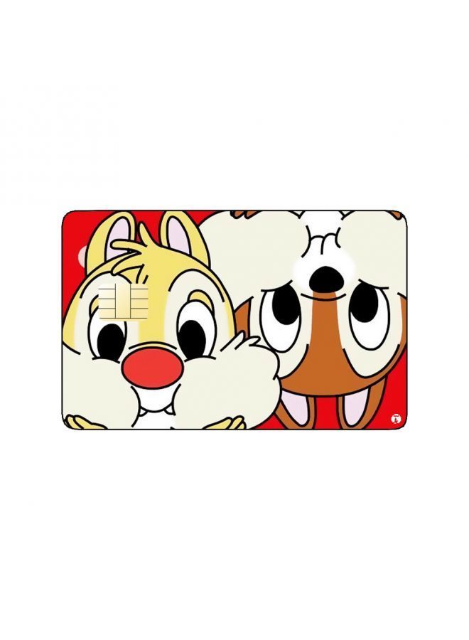 RKN PRINTED BANK CARD STICKER  Chip 'N Dale - Image 1