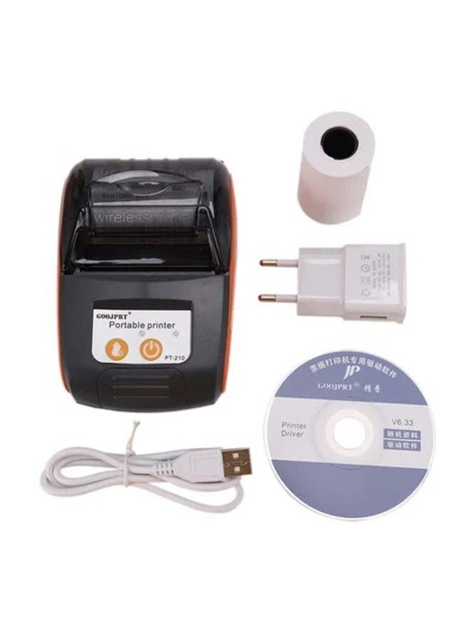 Wireless Portable Printer for iPhone Android Laptops – Compact Thermal Bluetooth Mobile Printer in Orange and Black – Ideal for Travel Home Office Students - Image 2