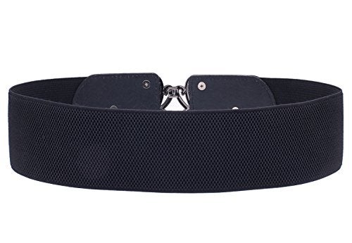 Syuer Womens Vintage Wide Elastic Stretch Waist Belt Retro Cinch Belt - Image 2