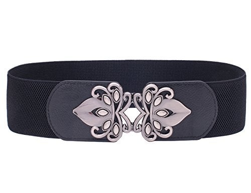 Syuer Womens Vintage Wide Elastic Stretch Waist Belt Retro Cinch Belt - Image 1