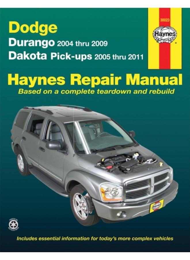 Dodge Durango (2004-2009) & Dakota (2005-2011) pick-ups Haynes Repair Manual (USA) : 45234 