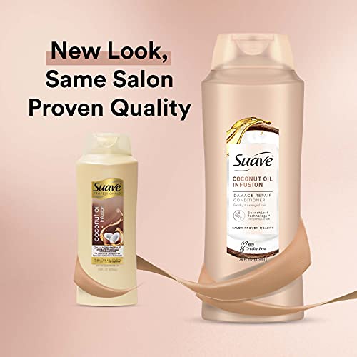 Suave Professionals Repairing Conditioner For Soft and Smooth Hair Coconut Oil Infusion Hair Conditioner for Moisture 28 oz - Image 2
