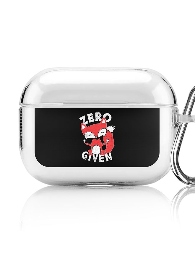 Stylizedd Classic Clear printed Case for Apple AirPods Pro 2nd Generation Thin Transparent Cover [Designed for Apple AirPods Pro 2nd Generation] - Zero Fox Given  - Image 1