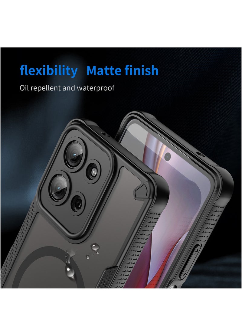 حافظة هاتف مغناطيسية لموتورولا موتو G75 5G مضادة للصدمات هجين متين غلاف واقي درع - Image 5