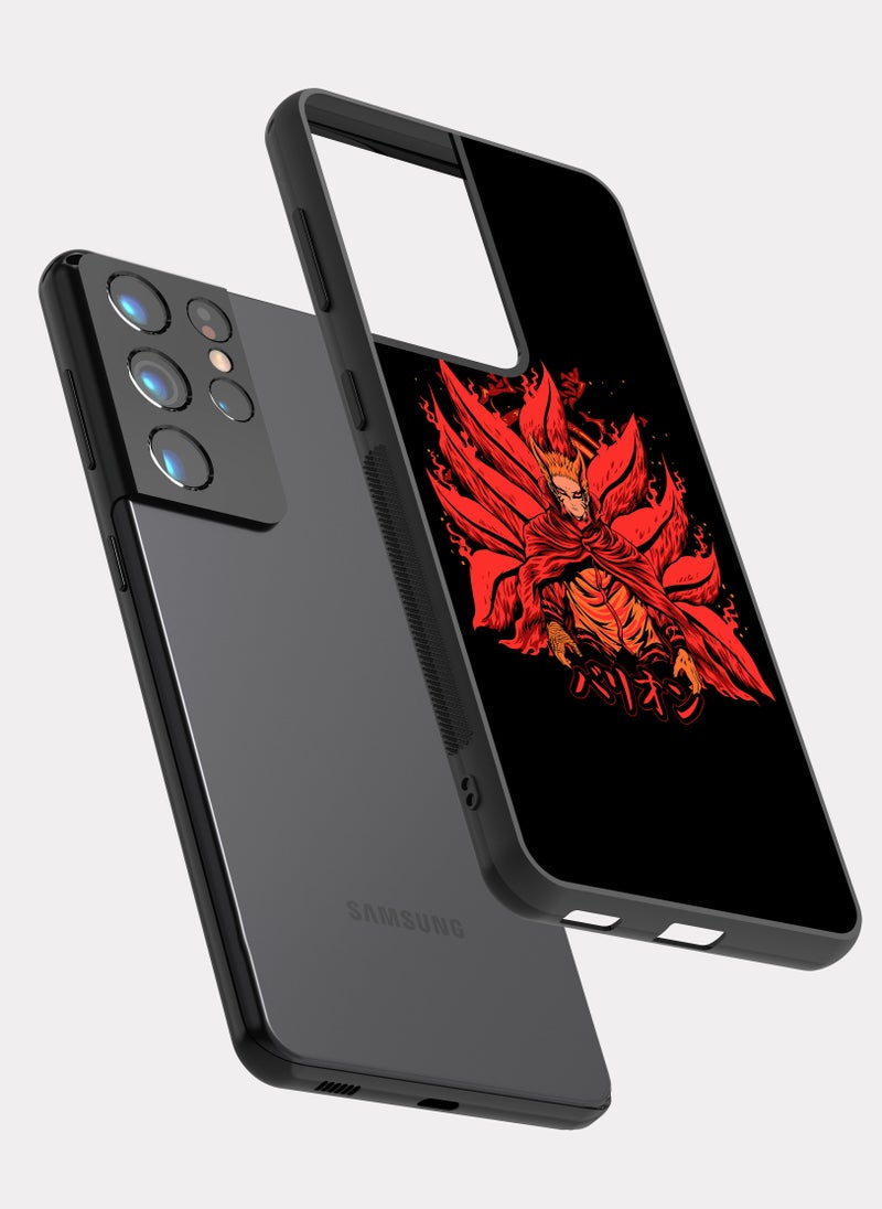 بكسلات كفر سامسونج جالكسي اس 21 الترا ناروتو احمر - Image 2