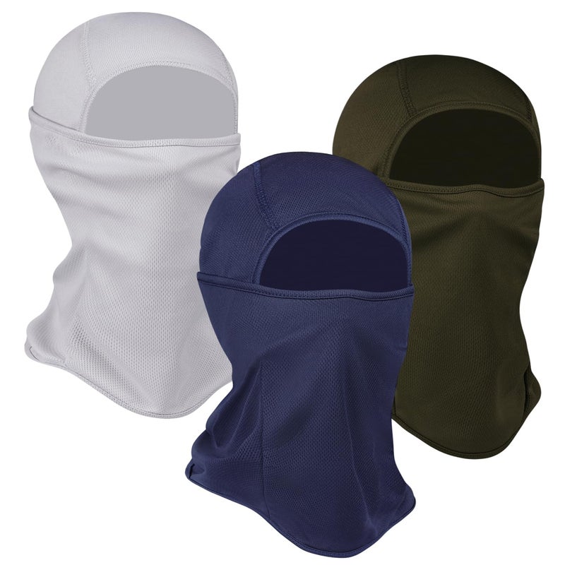 Sclzoed 3 Pieces Balaclava Ski Mask -Winter Full Face Mask for Men Women Windproof Weather Outdoors Cover for Men Women Boys Girls - Image 2