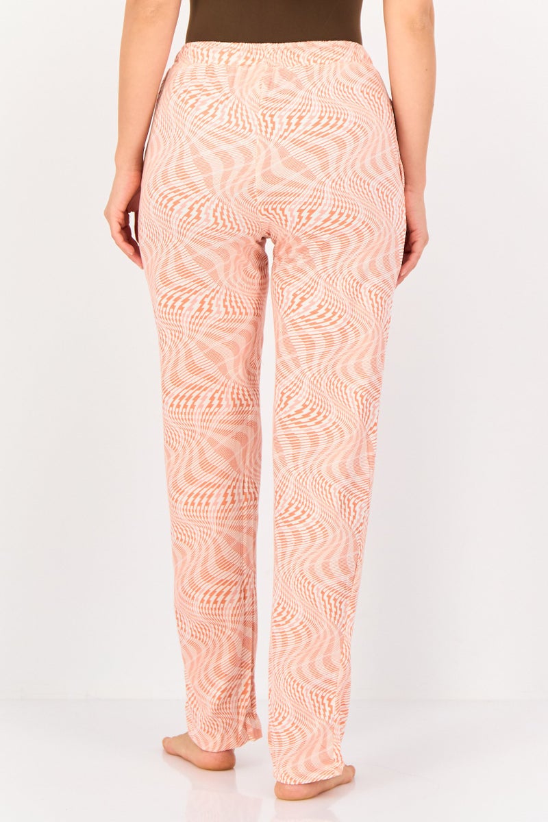 zivame Women Allover Print Drawstring Sleepwear Pyjama, Multicolor - Image 2