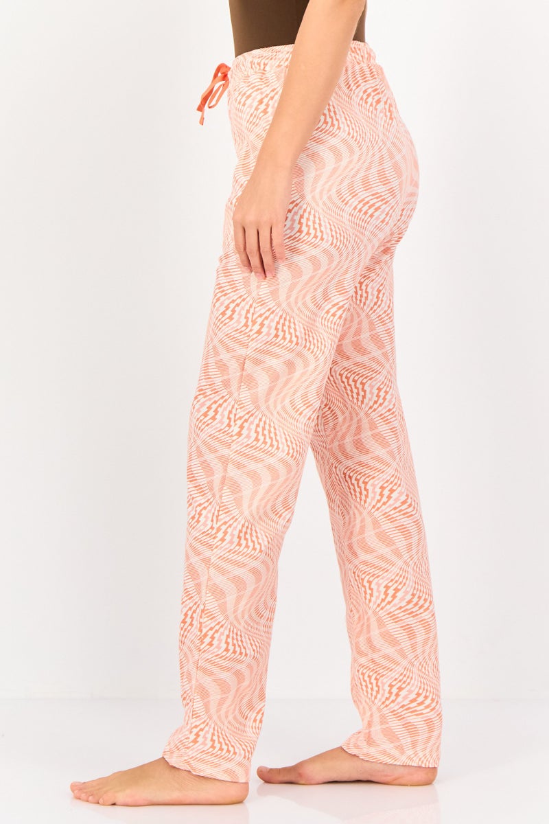 zivame Women Allover Print Drawstring Sleepwear Pyjama, Multicolor - Image 4