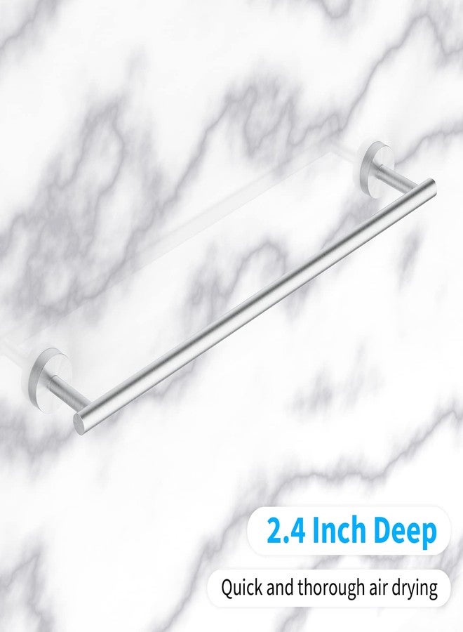 Cilee شريط مناشف الحمام من سيلي 2 قطعة من النيكل المصقول، 24 بوصة، حوامل مناشف مزدوجة، حامل مناشف الحمام، شماعة مناشف للحمام من الفولاذ المقاوم للصدأ، مثبتة على الحائط - Image 4