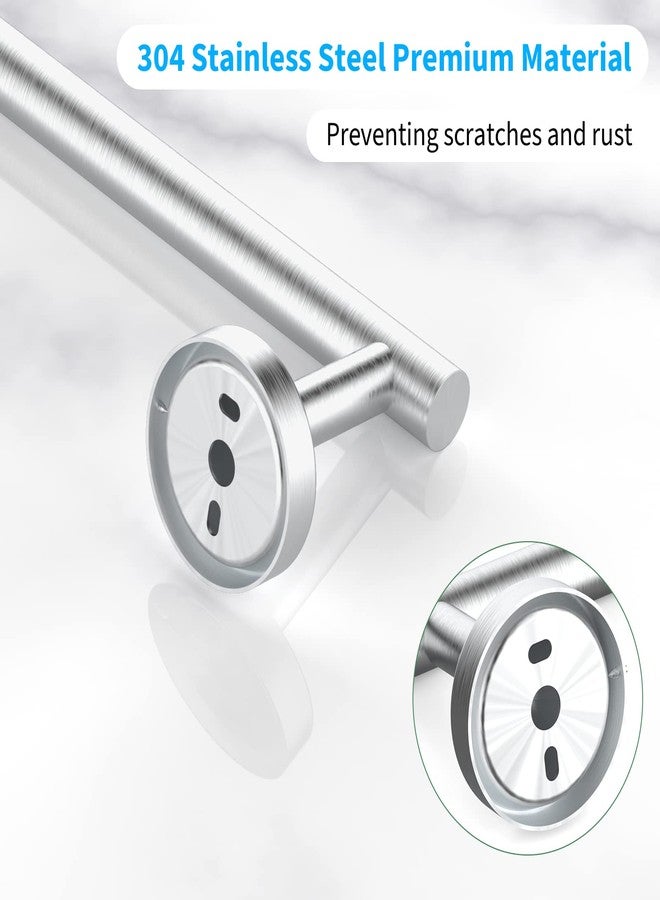 Cilee شريط مناشف الحمام من سيلي 2 قطعة من النيكل المصقول، 24 بوصة، حوامل مناشف مزدوجة، حامل مناشف الحمام، شماعة مناشف للحمام من الفولاذ المقاوم للصدأ، مثبتة على الحائط - Image 5