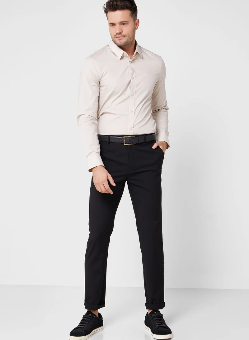 CALVIN KLEIN Essential Poplin Stretch Slim Fit Shirt