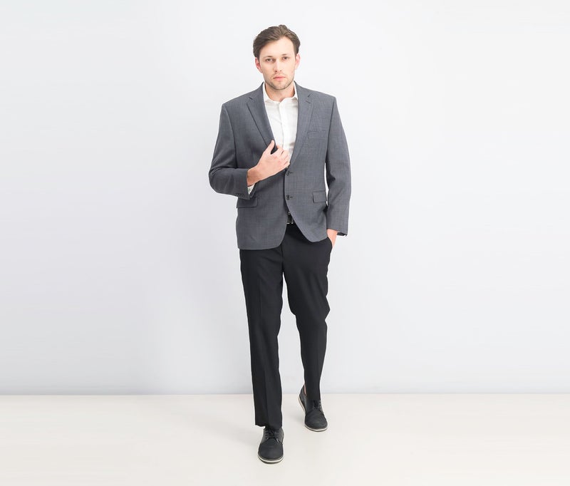 Lauren by Ralph Lauren Men Classic Fit Ultra Flex Long Sleeve Blazers, Grey - Image 2