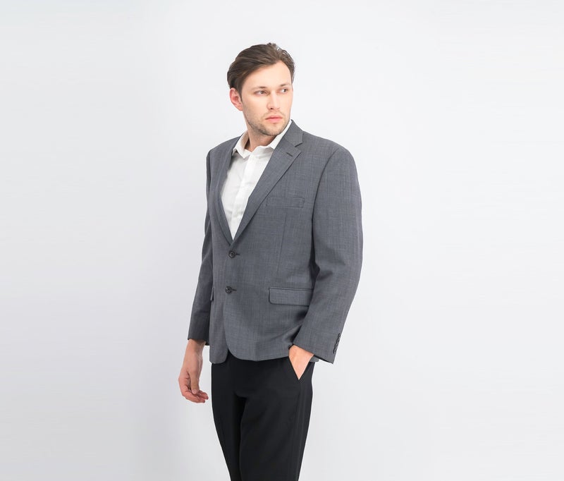 Lauren by Ralph Lauren Men Classic Fit Ultra Flex Long Sleeve Blazers, Grey - Image 4
