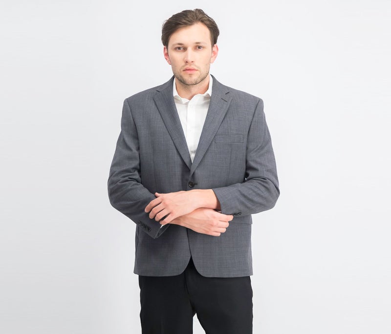 Lauren by Ralph Lauren Men Classic Fit Ultra Flex Long Sleeve Blazers, Grey - Image 1