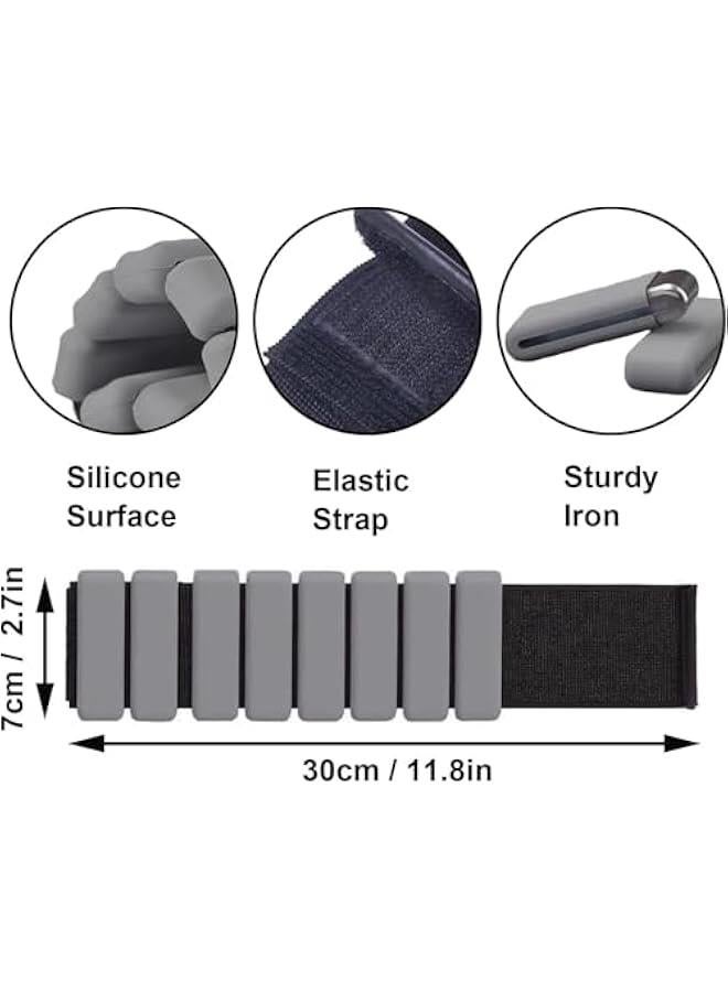 HOOKOR Adjustable Wrist & Ankle Weights for Women and Men, Workout Weights Set of 2 (1Lb Each), Suitable for a Variety of Sports - Image 2