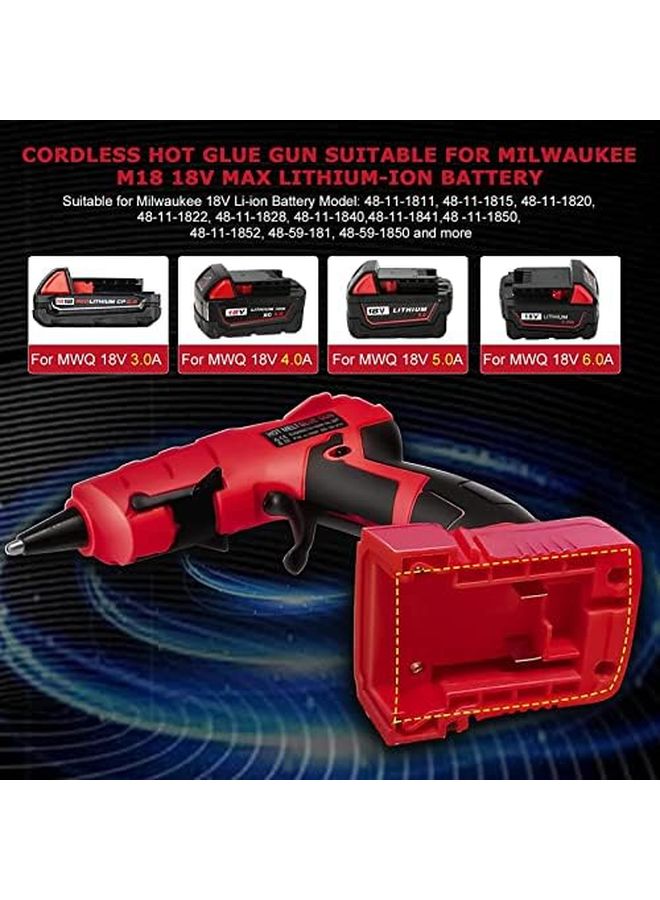 18V Cordless Hot Glue Gun Fast Heating Anti Drip Nozzle for DIY Crafts Home Repairs - Image 5