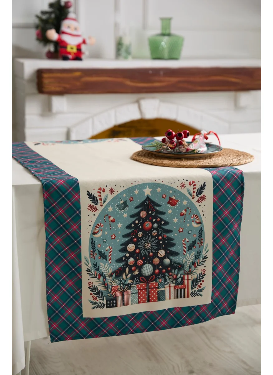 Ays Home Christmas Tree Mint Gingham Runner