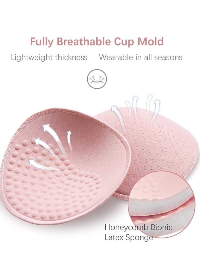 SYOSI - Bra Pads Inserts, Chest Pad for Sports Bra, Cups Inserts Sew Removable Bikini & Swimwear, L - Image 1