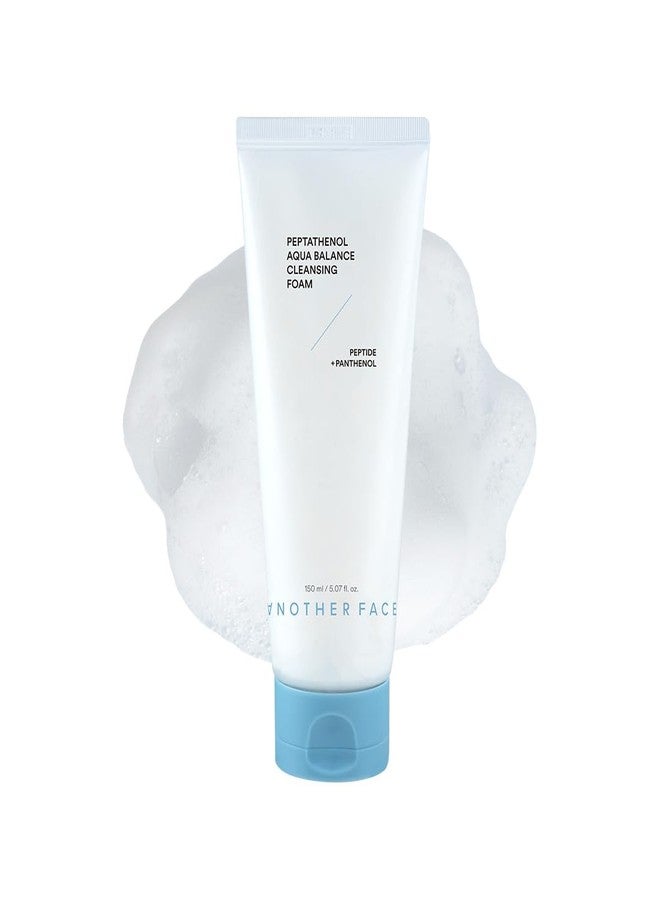 ANOTHERFACE PEPTATHENOL™ Aqua Balance Cleansing Foam 5.07 Fl. Oz., Peptied, Panthenol, Daily Low pH Facial Deep Cleanser, Hydrating Bubble Foam, Korean Skin Care, Mild for Sensitive Skin, Vegan - Image 1