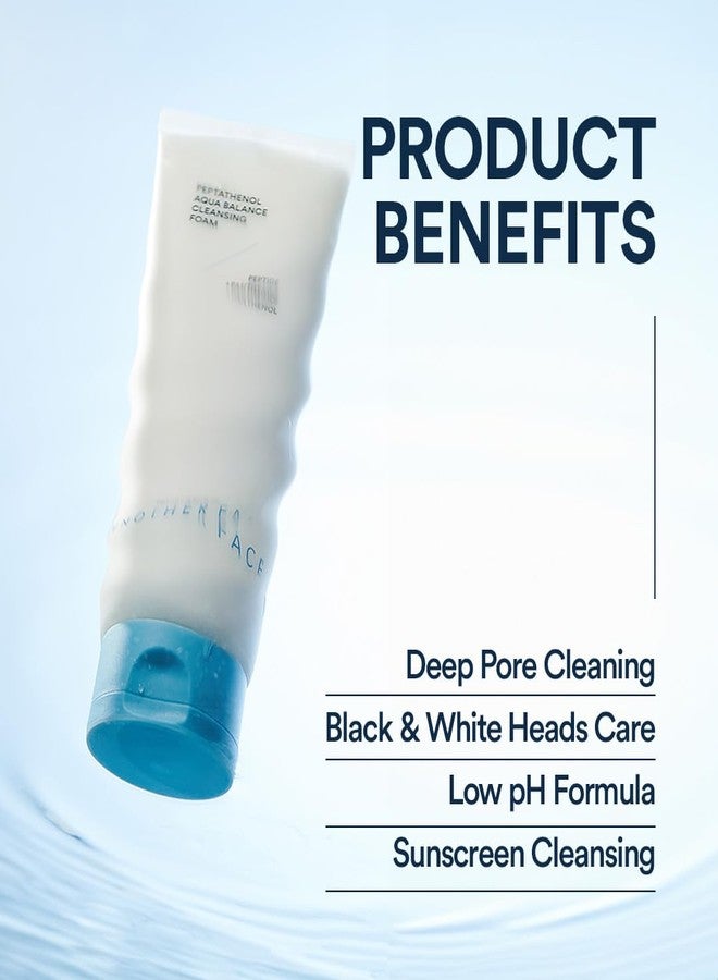 ANOTHERFACE PEPTATHENOL™ Aqua Balance Cleansing Foam 5.07 Fl. Oz., Peptied, Panthenol, Daily Low pH Facial Deep Cleanser, Hydrating Bubble Foam, Korean Skin Care, Mild for Sensitive Skin, Vegan - Image 3