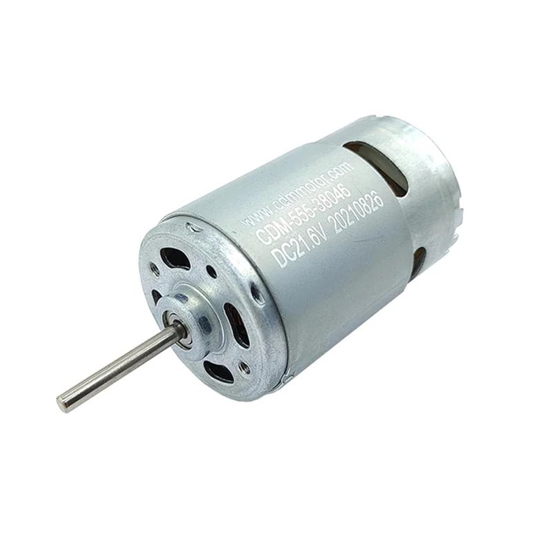 RS 555 36mm مشغل إلكتروني تيار مستمر 12 فولت 24 فولت 13000 دورة في الدقيقة سرعة متوسطة كراسي كريات أمامية - Image 2