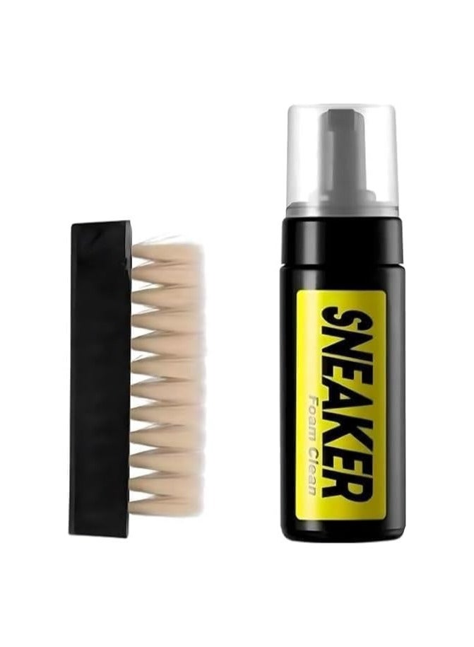 Shoe Cleaner Kit for Sneaker, Water-Free Foam Sneaker Cleaner 5.3Oz with Shoe Brush and Shoe Cloth - Image 1