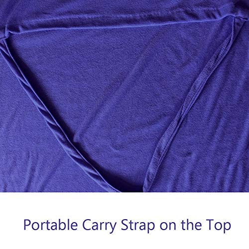 VOCOOL Double Layer Chaise Lounge Pool Chair Cover Beach Towel Fitted Elastic Pocket Won't Slide (Dark Blue) - Image 3